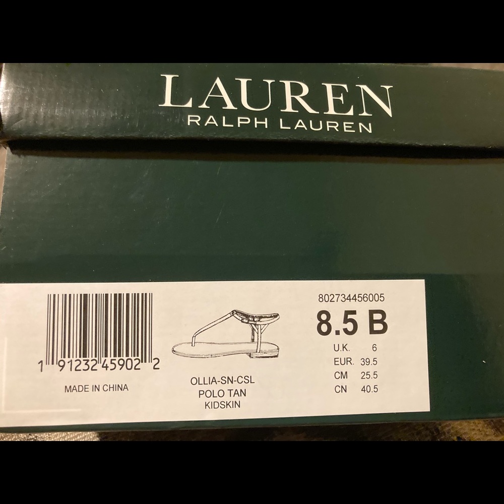 Ralph Lauren polo tan sandals
